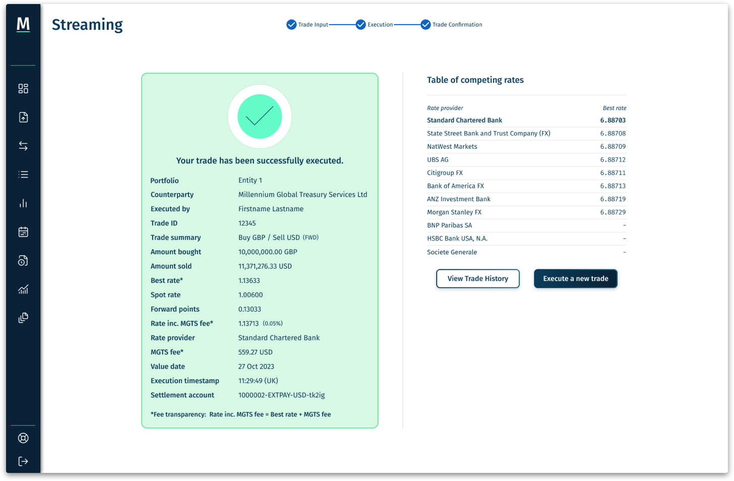 Execute via our platform, automate via API/FIX, or outsource execution and calculation.